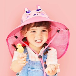 Lemonkid Bunny Wide Brim Sun Hat for Toddlers – Extra Coverage