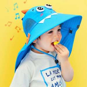 Lemonkid Dinosaur Wide Brim Sun Hat for Toddlers – Extra Coverage