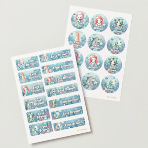 Mermaids & Sea friends Labels