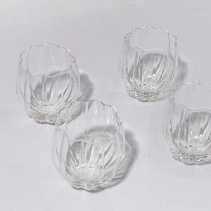 Petal Stemless Glass- Clear- Set Of 4