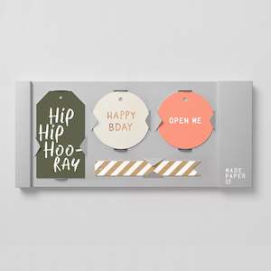 Books Stationery: Hip Hip Hoo-ray - Gift Tags 20pk