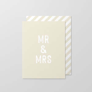 Mr & Mrs - Greeting Card