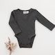 Willow Long Sleeve Cotton Bodysuit - Pepper