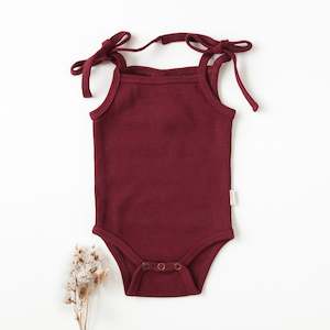 Sienna Cotton Sunsuit In Plum