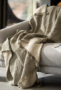 Household textile: Haven Blanket Sage Grey