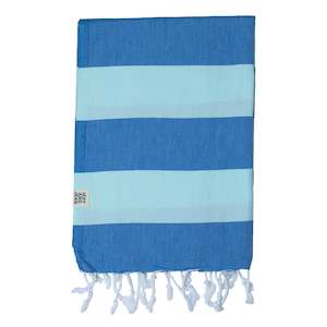 Santorini Towel Royal Blue Mint