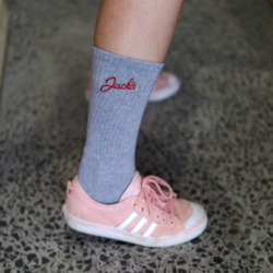 Jack's Embroidered Socks