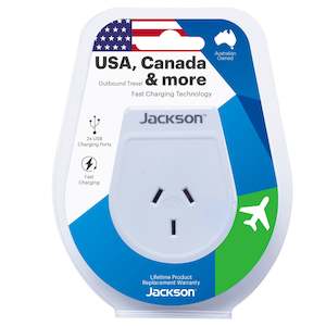 Outbound Slim USB-A Travel Adaptor - USA