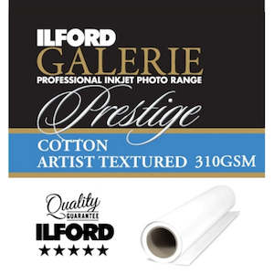 Photo Paper: Ilford Galerie Cotton Artist Textured 310gsm 24" 61cm x 15m Roll GPCAT23