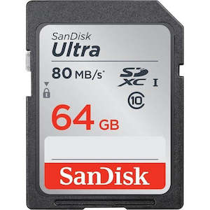 Sandisk Ultra Sdxc 64Gb C10 Uhs-1 80Mb/S