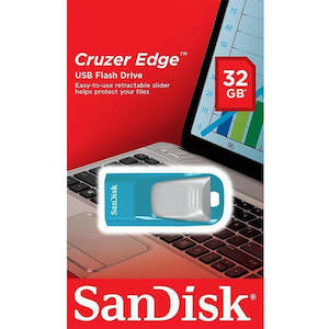 Sandisk Cruzer Edge Usb Flash Drive 32Gb Blue