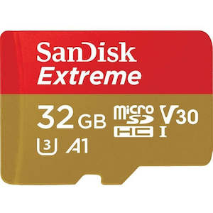 Data Storage: Sandisk Extreme Micro Sd 32Gb Actioncam 100Mb/S