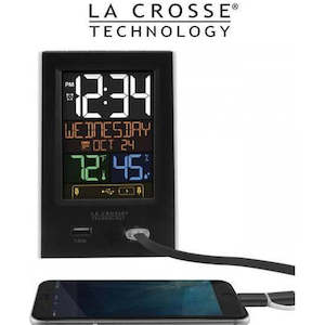 Weather Stations: La Crosse Alarm Clock 2 USB Charging Station