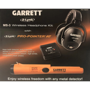 Garrett Z-Lynk MS-3 Wireless Headphone Kit with Z-Lynk Pro-Pointer AT