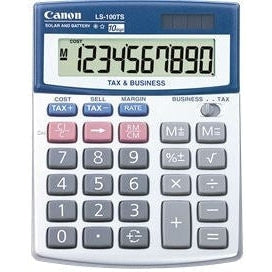 Canon LS100TS Solar & Battery 10 Digit Calculator