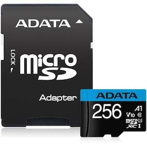 ADATA Premier microSDXC UHS-I A1 V10 Card 256GB SD Card