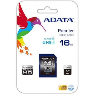 Adata 16gb Sdhc Card Class 10 Uhs-1 V10 Memory Card