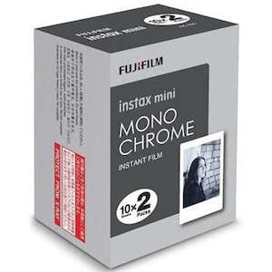 Fujifilm Instax Mini Film 20 Pack Monochrome