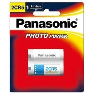 Panasonic Photo Lithium 6V Camera Battery 2CR5 1 Pack