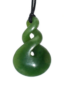 Jade Double Twist Pendant 38mm