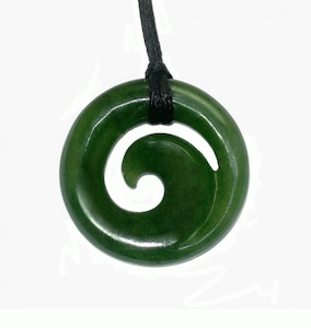 Jade Koru Pendant 25mm