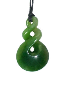 Jade Double Twist Pendant 32mm