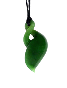 Jade Single Twist Pendant 44mm