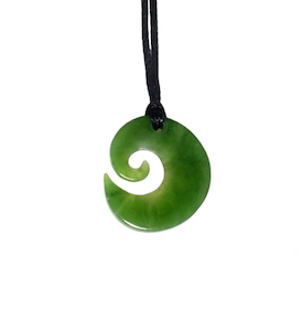 Jade Koru Pendant 20mm