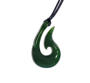 Jade Hook Pendant 30mm