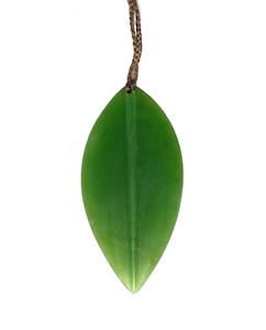 Jade Leaf Pendant 53mm