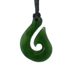 Fishhooks: Jade Hook Pendant 20mm