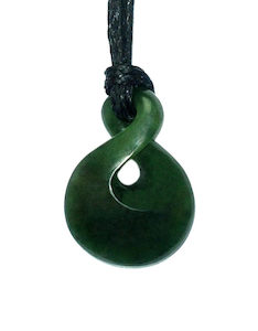 Jade Single Twist Pendant 21mm