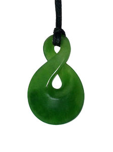 Jade Single Twist Pendant 25mm