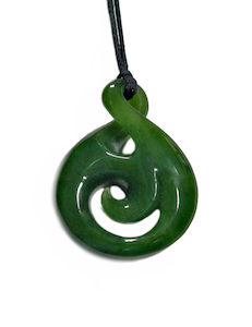 Jade Single Twist Pendant 36mm