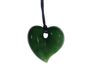 Jade Heart Pendant 35mm