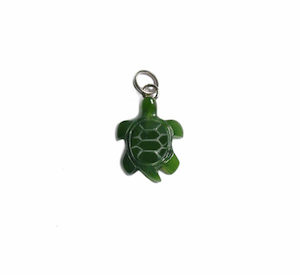 Jade Turtle Charm 15mm