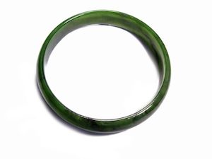 Jade Wide Bangle 65mm