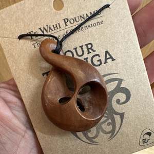 Wood Carved Necklace: Your Taonga Single Twist Necklace