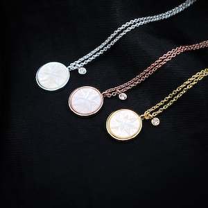 Te Reo: Mother of Pearl Matariki Whetū Necklace