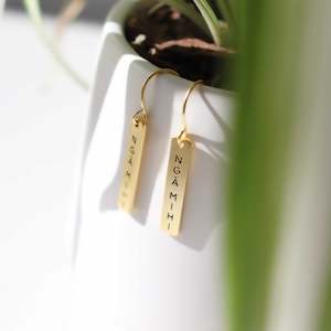 Te Reo: Ngā mihi – Thank you – Earrings