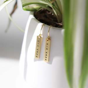 Te Reo: Kia kaha – Stay strong – Earrings