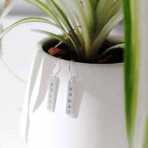 Te Reo: Ka pai – Well done – Earrings