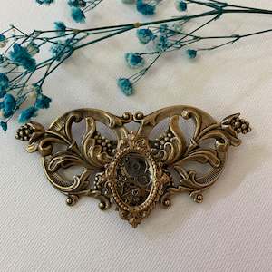 Rainey Designs: Grand Garden Brooch with Timepiece