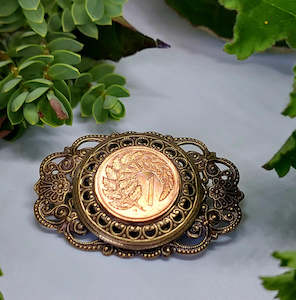 Rainey Designs: One Cent Coin Brooch