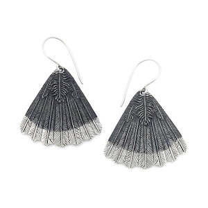 Nick Von K: Huia Fan Earrings