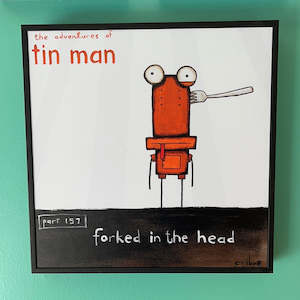 Fathers Day Gifts: Tin Man Box Frame - Forked in the head