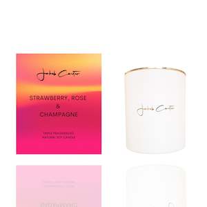 FREE GIFT | Strawberry Rose & Champagne 300g Soy Candle