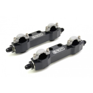 RCM Side Feed Parallel Billet Fuel Rail Pair V3 - V4