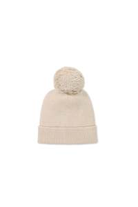 Pom Pom Hat - Oatmeal Marle