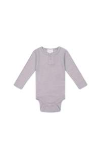 Organic Cotton Modal Long Sleeve Bodysuit - Tulip Marle